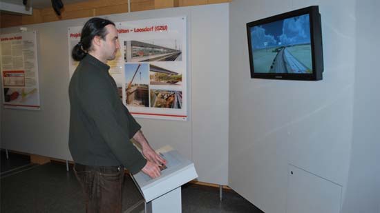 Installation of a 3D visualization in an information kiosk