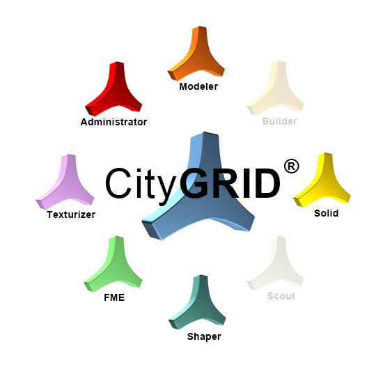 CityGRID Module für Stadtmodelle